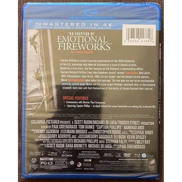 Captain Phillips - NEW (Blu-ray/DVD) - Tom Hanks - Picture 2 of 2